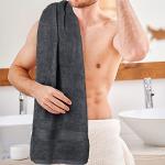 Soft Cotton Bath Towels Set - 4 Pieces (Grey)
