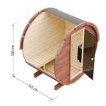 Outdoor Wooden Barrel Sauna - Various Sizes & Heaters