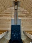 Outdoor Wood-Fired Barrel Sauna for 4-6 People