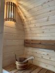 Outdoor Wood-Fired Barrel Sauna for 4-6 People