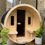 KeiCo 250 Outdoor Barrel Sauna for 4 People