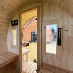 KeiCo 250 Outdoor Barrel Sauna for 4 People