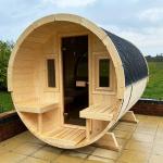 KeiCo 250 Outdoor Barrel Sauna for 4 People