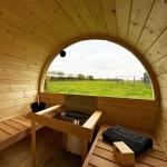 KeiCo 250 Outdoor Barrel Sauna for 4 People