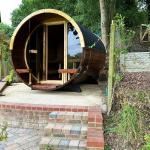 KeiCo Wellness 280 Deluxe Barrel Sauna for 6