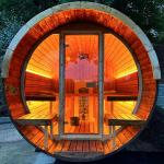 KeiCo Wellness 280 Deluxe Barrel Sauna for 6