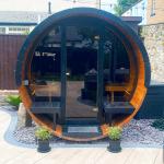 KeiCo Wellness 280 Deluxe Barrel Sauna for 6