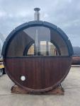Barrel Sauna for 3-4 People with Wood Stove