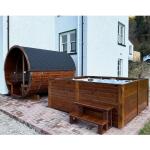 KeiCo Wellness 280 Deluxe Barrel Sauna for 6