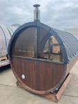 Barrel Sauna for 3-4 People with Wood Stove