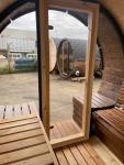 Barrel Sauna for 3-4 People with Wood Stove
