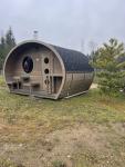 Outdoor Oval Barrel Sauna with Electric Stove