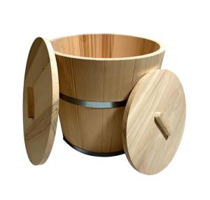 Wooden Bucket with 2 Lids - 15 Litres