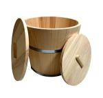Wooden Bucket with 2 Lids - 15 Litres
