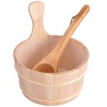Zalati Wooden Sauna Bucket and Ladle Set 4L