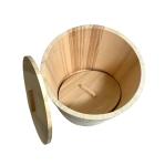 Wooden Bucket with 2 Lids - 15 Litres