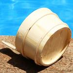 Zalati Wooden Sauna Bucket and Ladle Set 4L