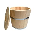 Wooden Bucket with 2 Lids - 15 Litres