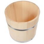 Wooden Sauna Bucket with Lid - 5 Liters