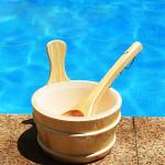 Zalati Wooden Sauna Bucket and Ladle Set 4L