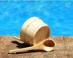 Zalati Wooden Sauna Bucket and Ladle Set 4L