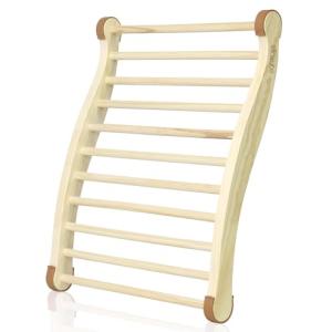 Natural Pine Sauna Backrest with Non-Slip Pads