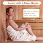 Wiiyita Wooden Sauna Backrest with S-Shape Design