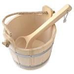 HoveeLuty Plastic Sauna Bucket and Ladle Set