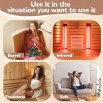 Wiiyita Wooden Sauna Backrest with S-Shape Design