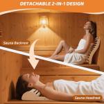Adjustable 2-in-1 Sauna Backrest & Headrest