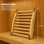 Ergonomic Wooden Sauna Backrest for Comfort