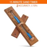 Foxyoo 15-Minute Sauna Sand Timer in Cedar