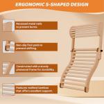 Adjustable 2-in-1 Sauna Backrest & Headrest
