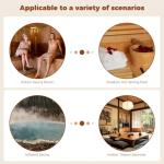 Ergonomic Wooden Sauna Backrest for Comfort