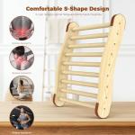 Ergonomic Wooden Sauna Backrest for Comfort