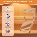Adjustable 2-in-1 Sauna Backrest & Headrest