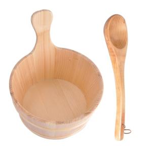 Cedar Sauna Bucket and Ladle Set 4L
