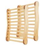 Comfortable Wooden Sauna Backrest with Slip-Resistant Design