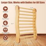 Comfortable Wooden Sauna Backrest with Slip-Resistant Design