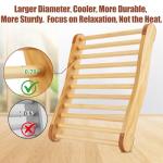 Comfortable Wooden Sauna Backrest with Slip-Resistant Design