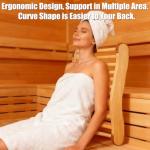 Comfortable Wooden Sauna Backrest with Slip-Resistant Design