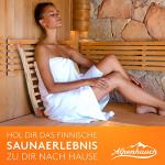 Natural Wood Sauna Bucket with Trowel and Thermometer