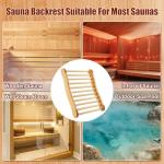 Comfortable Wooden Sauna Backrest with Slip-Resistant Design