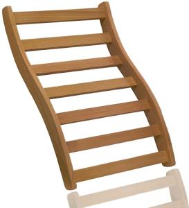 Comfortable S-Shape Cedar Sauna Backrest Accessory