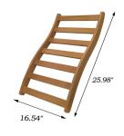 Comfortable S-Shape Cedar Sauna Backrest Accessory