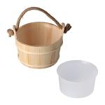 Restokki 6L Wooden Sauna Bucket for Spa Use