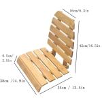 Foldable Sauna Backrest with Non-Slip Pads