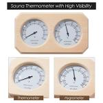 Amocane 2-in-1 Sauna Thermometer and Hygrometer