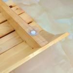 Foldable Sauna Backrest with Non-Slip Pads