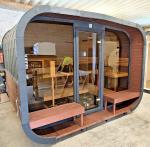 Wood-Fired Electric Outdoor Sauna – Handmade Quality